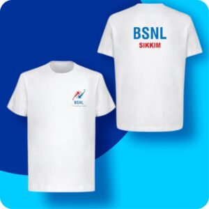 Polyister White T-Shirt  MOQ 10Ps