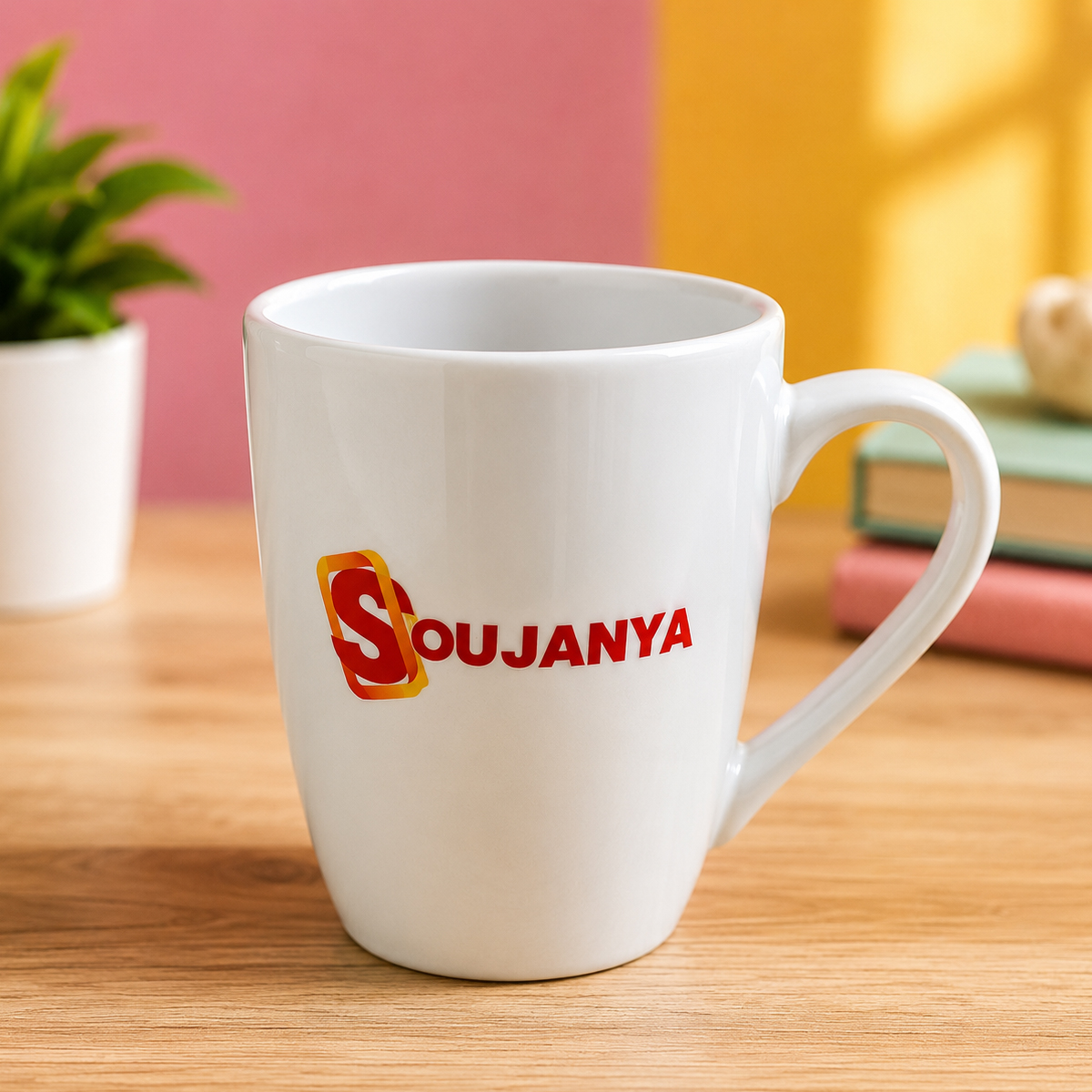Premium White Ceramic Coral Mug (Latte Mug) for Sublimation Printing | Custom Photo, Logo & Text Printing Mug (PP) MOQ 50Ps