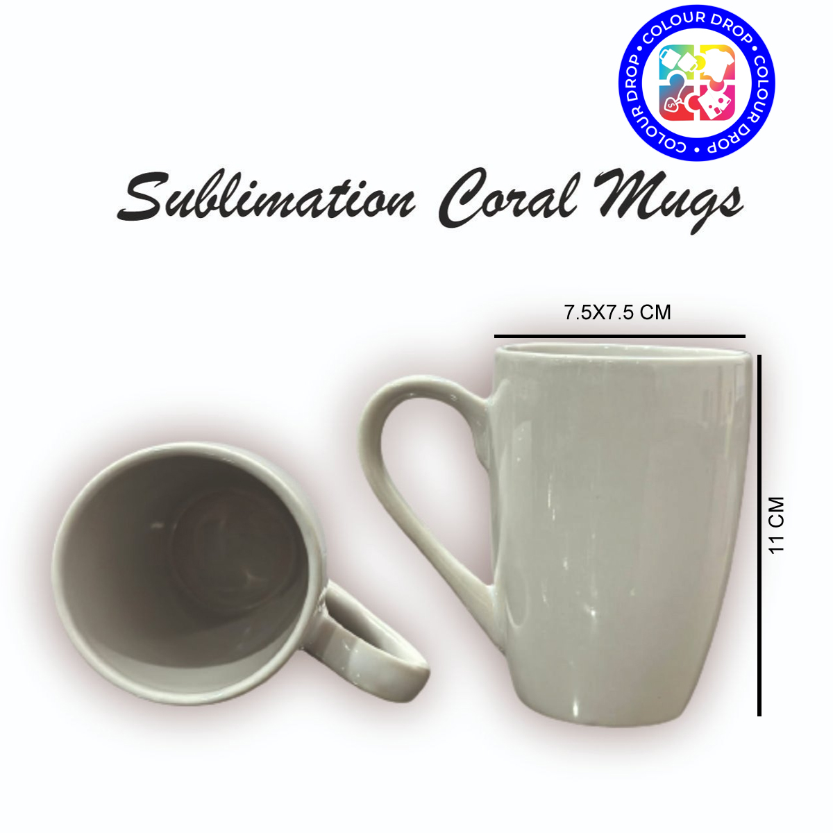 Premium White Ceramic Coral Mug (Latte Mug) for Sublimation Printing | Custom Photo, Logo & Text Printing Mug (PP) MOQ 50Ps - Image 3