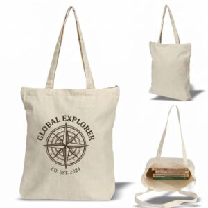 CBG 131 PO 10 Oz Canvas 14x16 With Zipper MOQ 100Ps
