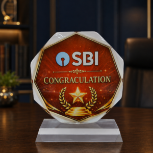 Customized Acrylic Corporate Achievement Award. Thikness 10mm. Size 16x13cm. MOQ 5ps.Code TOO.