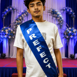 "PREFECT" Ceremony Sash for School Events & Student Leadership | Graduation & Investiture Ceremony EO Size 6x30 Inch MOQ 10Ps