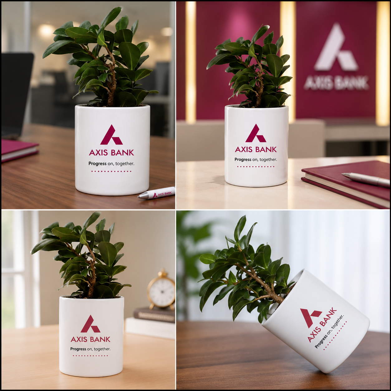 Ceramic Plant Pot – Corporate Desk Planter PP MOQ 50Ps - Image 2
