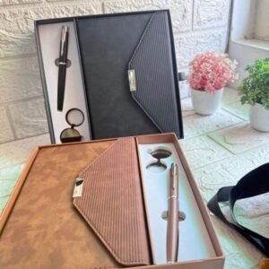 Model 301. Premium 3-in-1 Diary, Pen & Keychain Corporate Gift Set. Code CEO.  MOQ 10ps