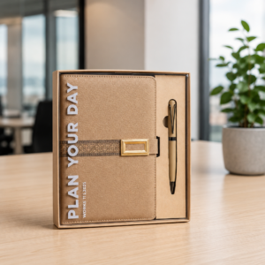 Model. 206. Premium 2 in 1 Notebook & Pen Gift Set | Corporate Diary Combo in Gift Box. Code TCHO. MOQ 10ps.